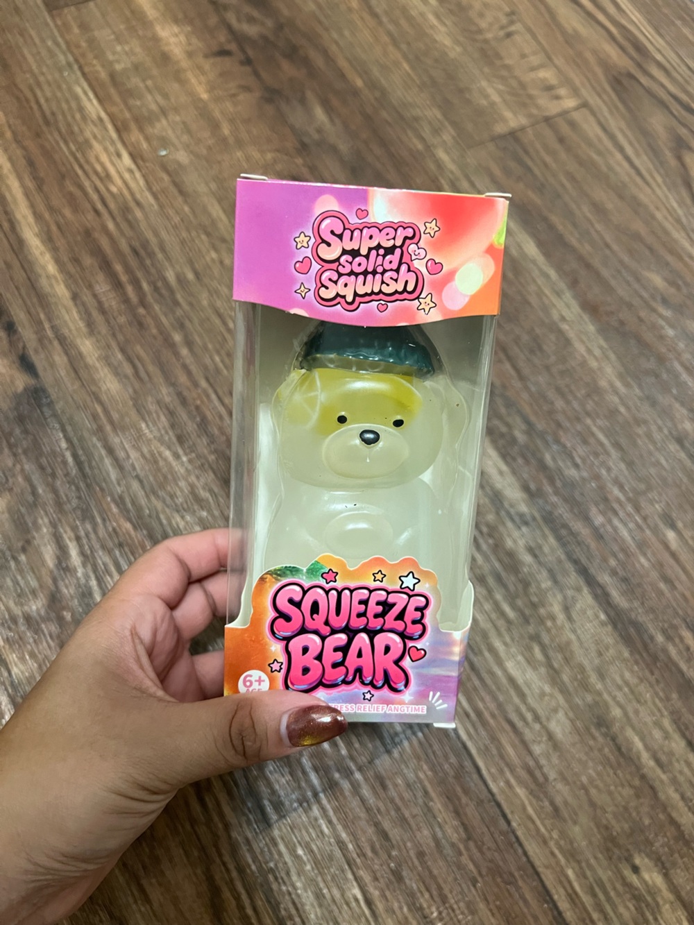 Squeeze Yellow Bear Squishy Toy by Squeeze